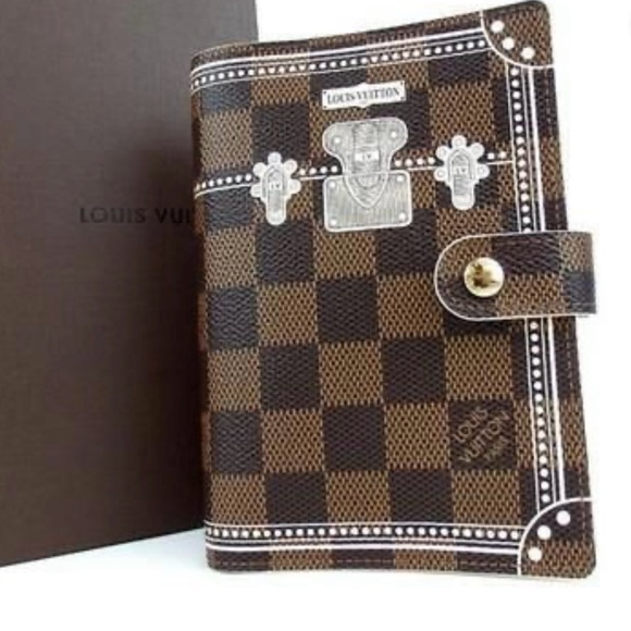 Louis Vuitton Damier Ebene Trunks Agenda PM w/ Box & Dust Bag | Rare LE Pristine - Picture 1 of 13
